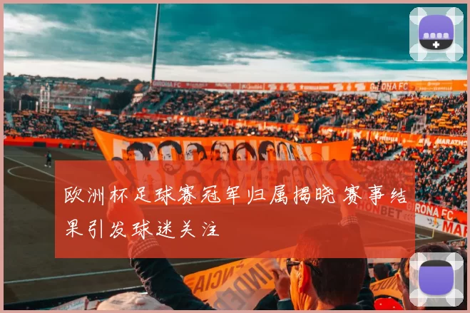 欧洲杯足球赛冠军归属揭晓 赛事结果引发球迷关注