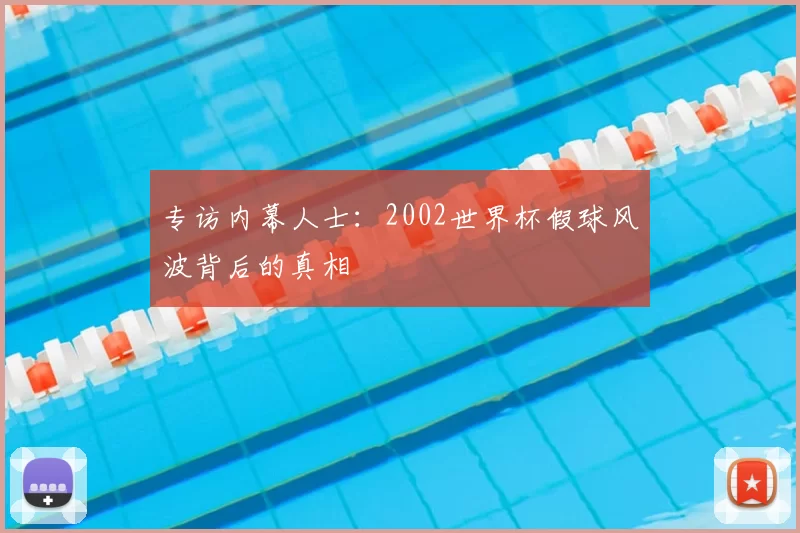专访内幕人士：2002世界杯假球风波背后的真相